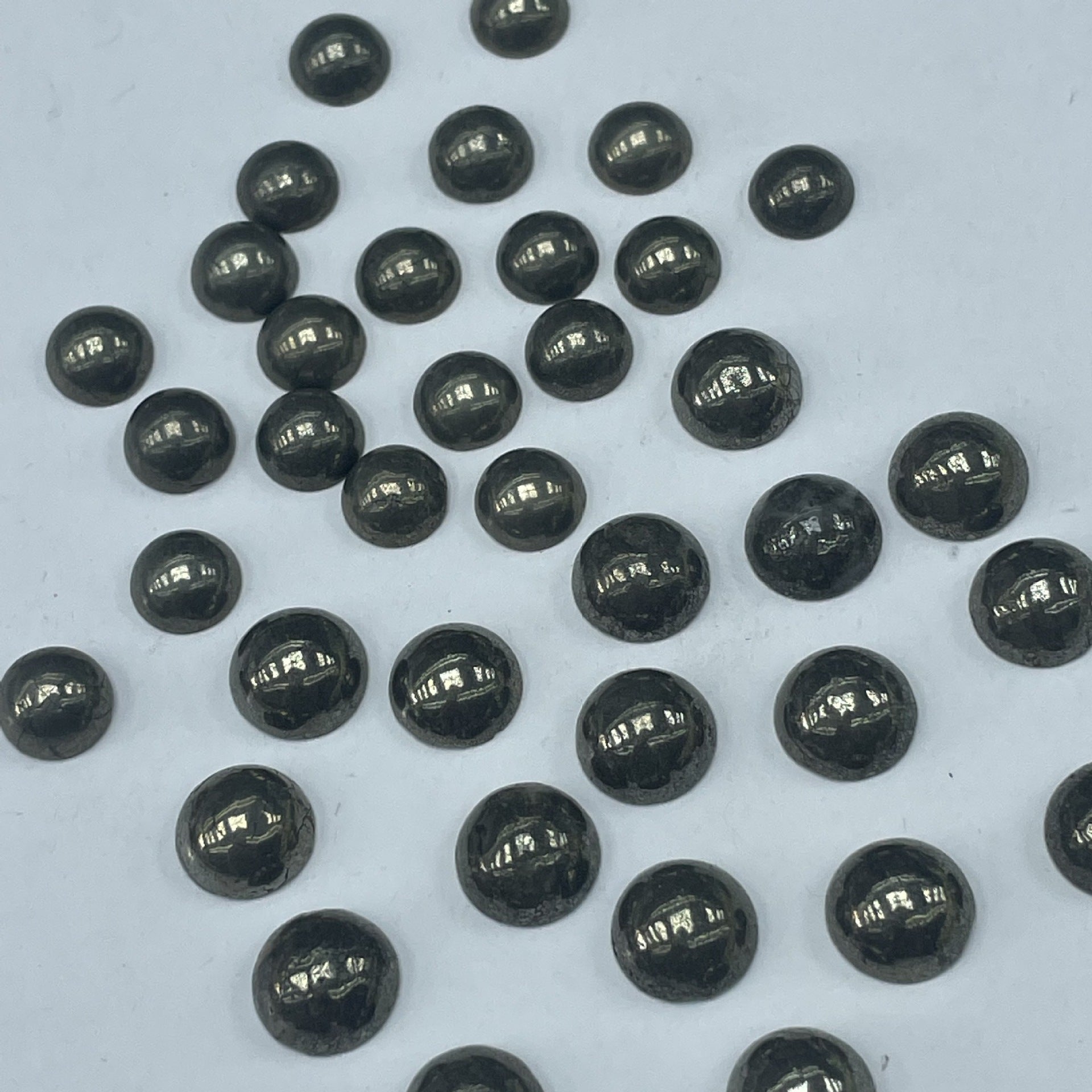 Round Natural Stone Beads With Pyrite Inlay, Diameter 8mm, Polished Finish, 1 PCS Per Package