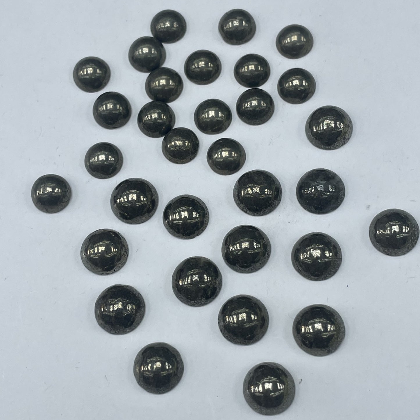 Round Natural Stone Beads With Pyrite Inlay, Diameter 8mm, Polished Finish, 1 PCS Per Package