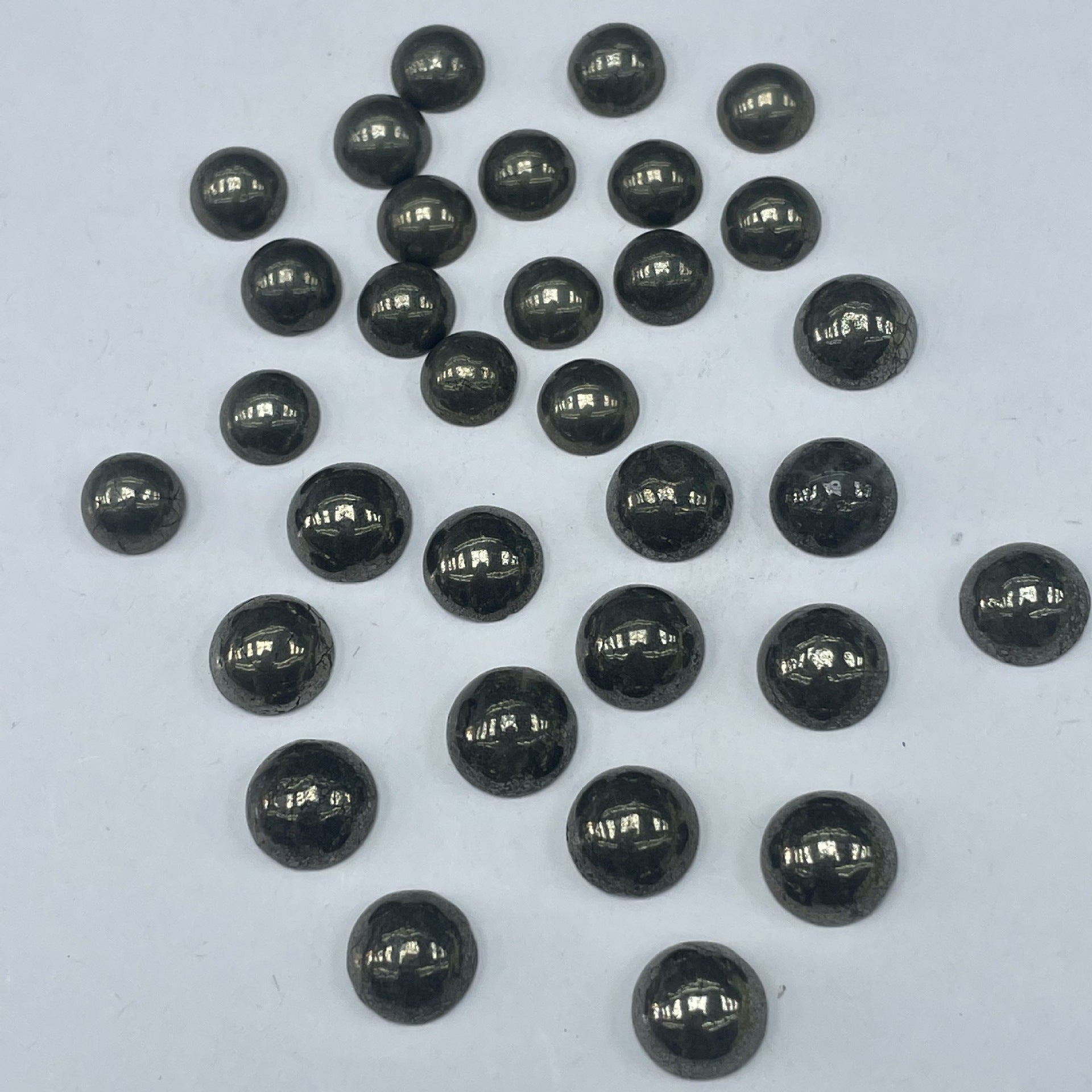 Round Natural Stone Beads With Pyrite Inlay, Diameter 8mm, Polished Finish, 1 PCS Per Package