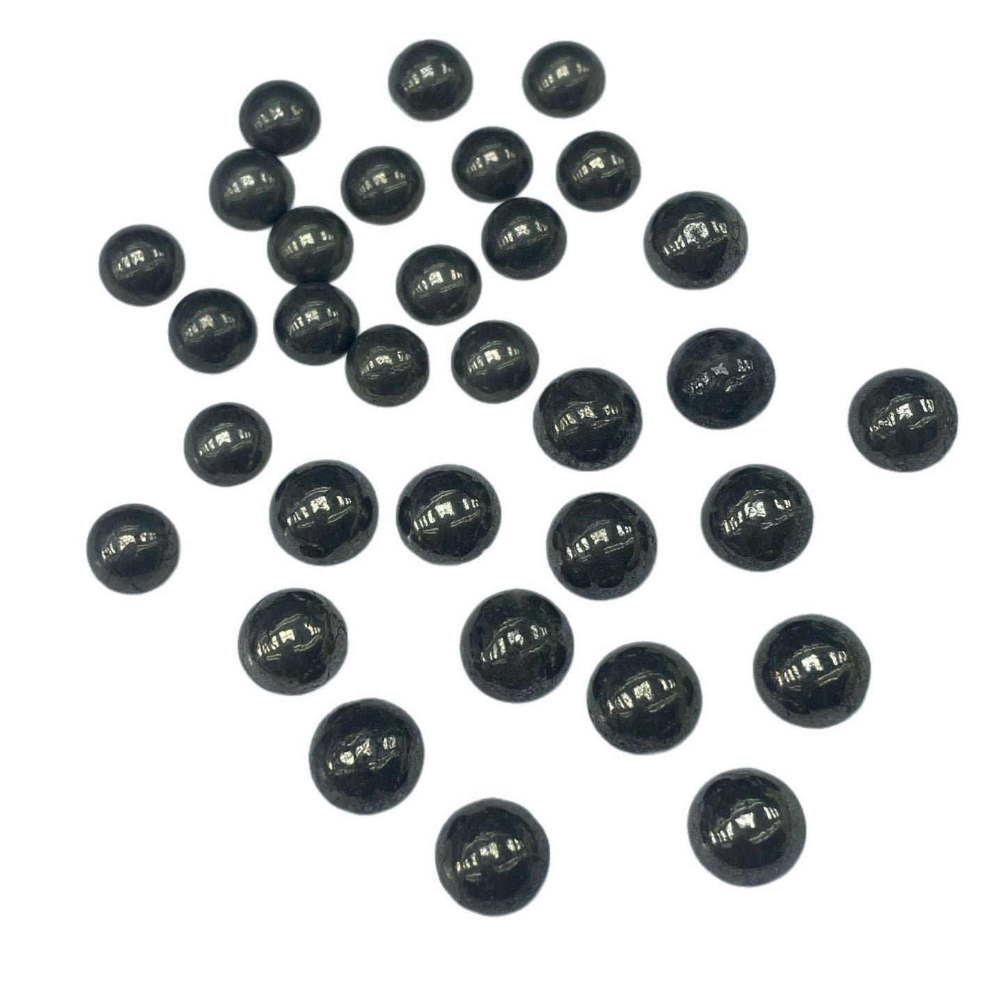 Round Natural Stone Beads With Pyrite Inlay, Diameter 8mm, Polished Finish, 1 PCS Per Package