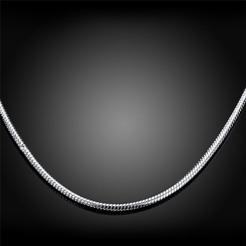 Elaborate Geometric Necklace In With Electroplated Silver 304 Stainless Steel And Snake Chain