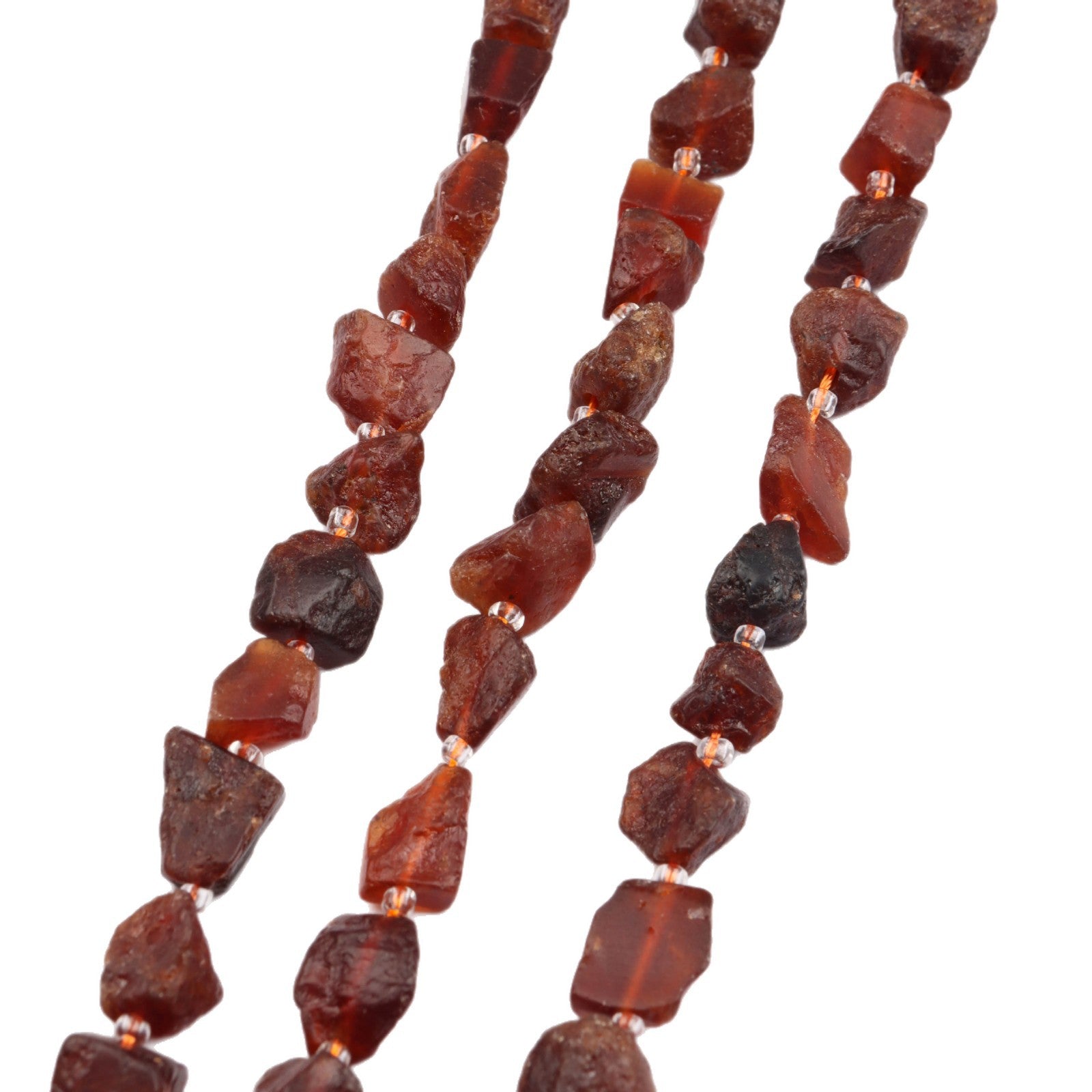 Natural Stone Garnet Beads For Jewelry Making, 10mm Diameter, Available In Orange