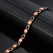 Heart-shaped Bracelet in Antique Bronze Color