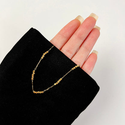 Simple Style Quadrilateral Necklace For Women With Waterproof Non Tarnish Titanium Steel Pendant And Snake Chain