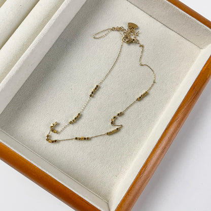 Simple Style Quadrilateral Necklace For Women With Waterproof Non Tarnish Titanium Steel Pendant And Snake Chain