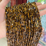 Natural Yellow Tiger Eye Stone Tube