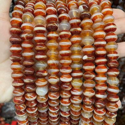 Smooth Agate Beads For Jewelry Making Featuring Polished Finish