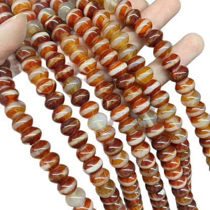 Smooth Agate Beads For Jewelry Making Featuring Polished Finish