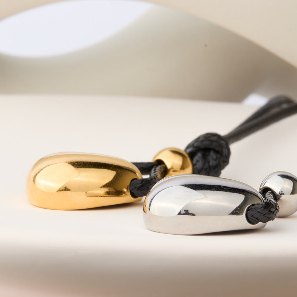 Heart Shape Pendant For Women In Simple Style, Made Of Titanium Steel With 18K Real Gold Electroplated Plating