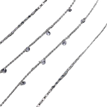Geometric Silver Body Chain For Women Featuring Rhinestones, Perfect For Nightclub Wear