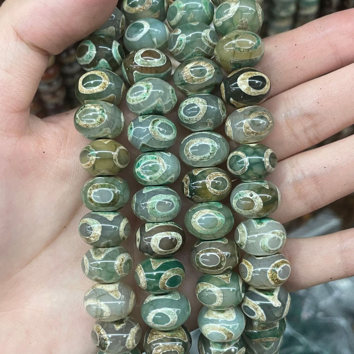 Polished Agate Dragon Beads For Jewelry Making, Diameter 9mm, Natural Material