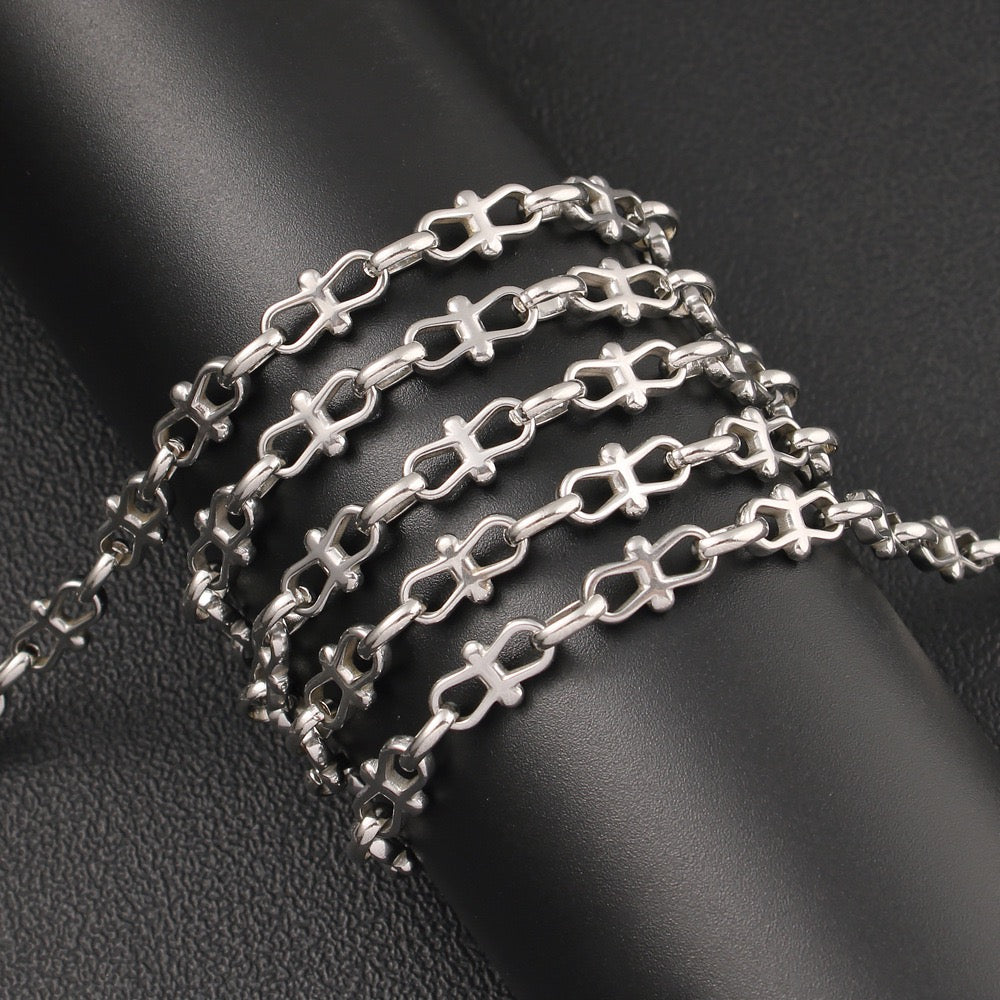 Butterfly Chain Necklace In 304 Stainless Steel With 0.03µm Coating Thickness, Handmade Chain For Adults