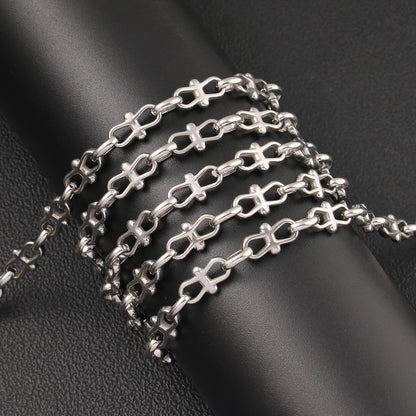Butterfly Chain Necklace In 304 Stainless Steel With 0.03µm Coating Thickness, Handmade Chain For Adults
