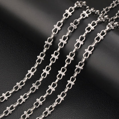 Butterfly Chain Necklace In 304 Stainless Steel With 0.03µm Coating Thickness, Handmade Chain For Adults