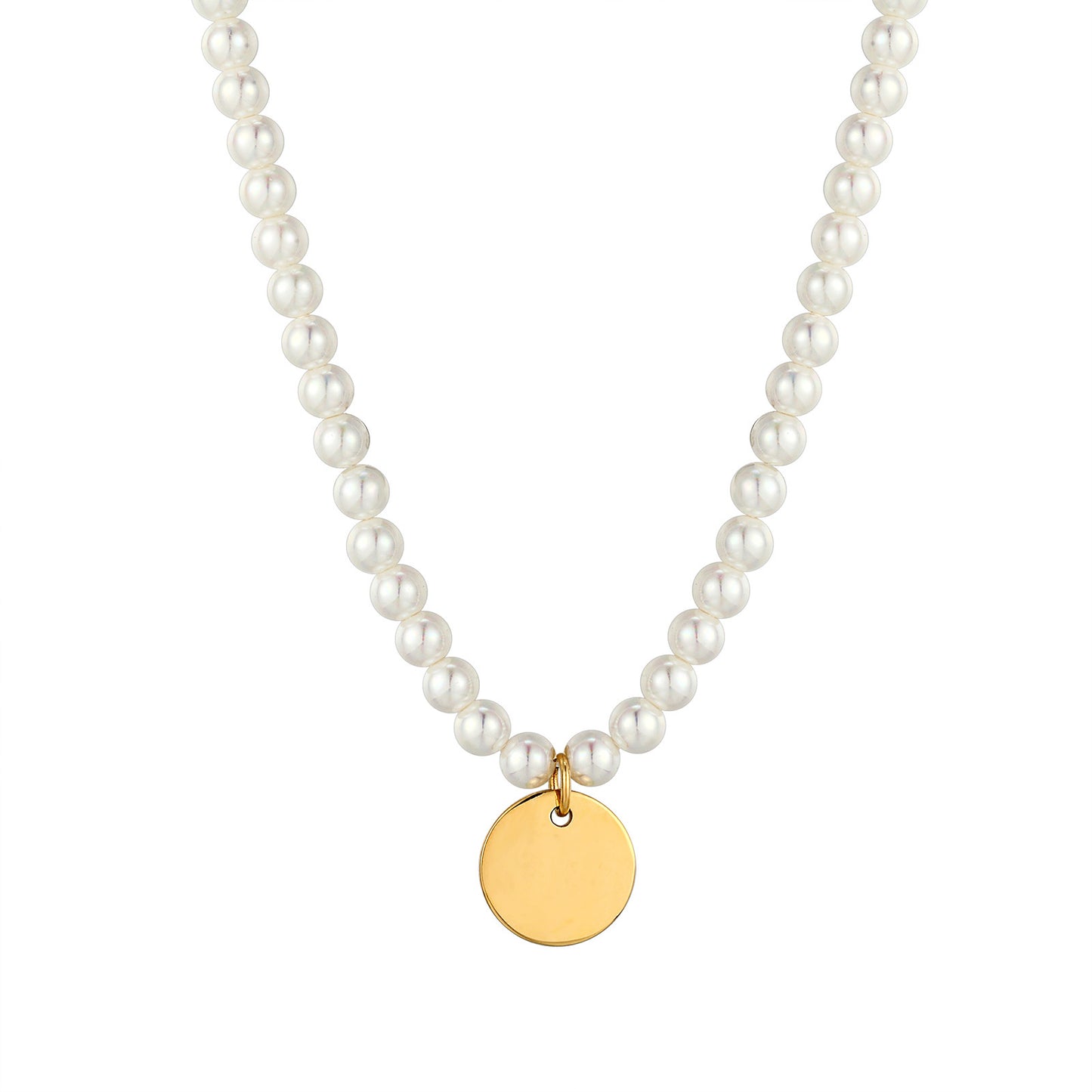Handmade Freshwater Pearl Necklace For Women Featuring 5-6mm Simple Style Pearls