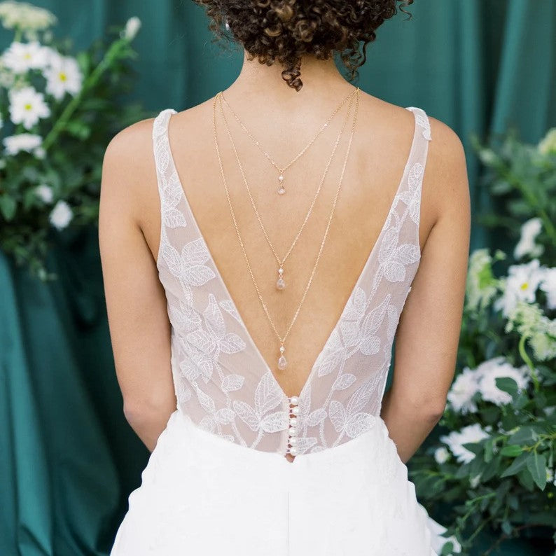 925 Sterling Silver Body Chain For Women With White Crystal Inlay, Silver Crystal Body Jewelry Perfect For Banquet
