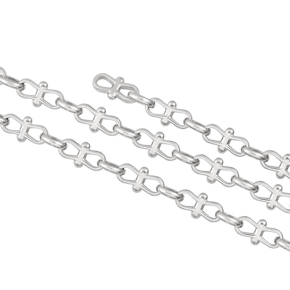 Butterfly Chain Necklace In 304 Stainless Steel With 0.03µm Coating Thickness, Handmade Chain For Adults