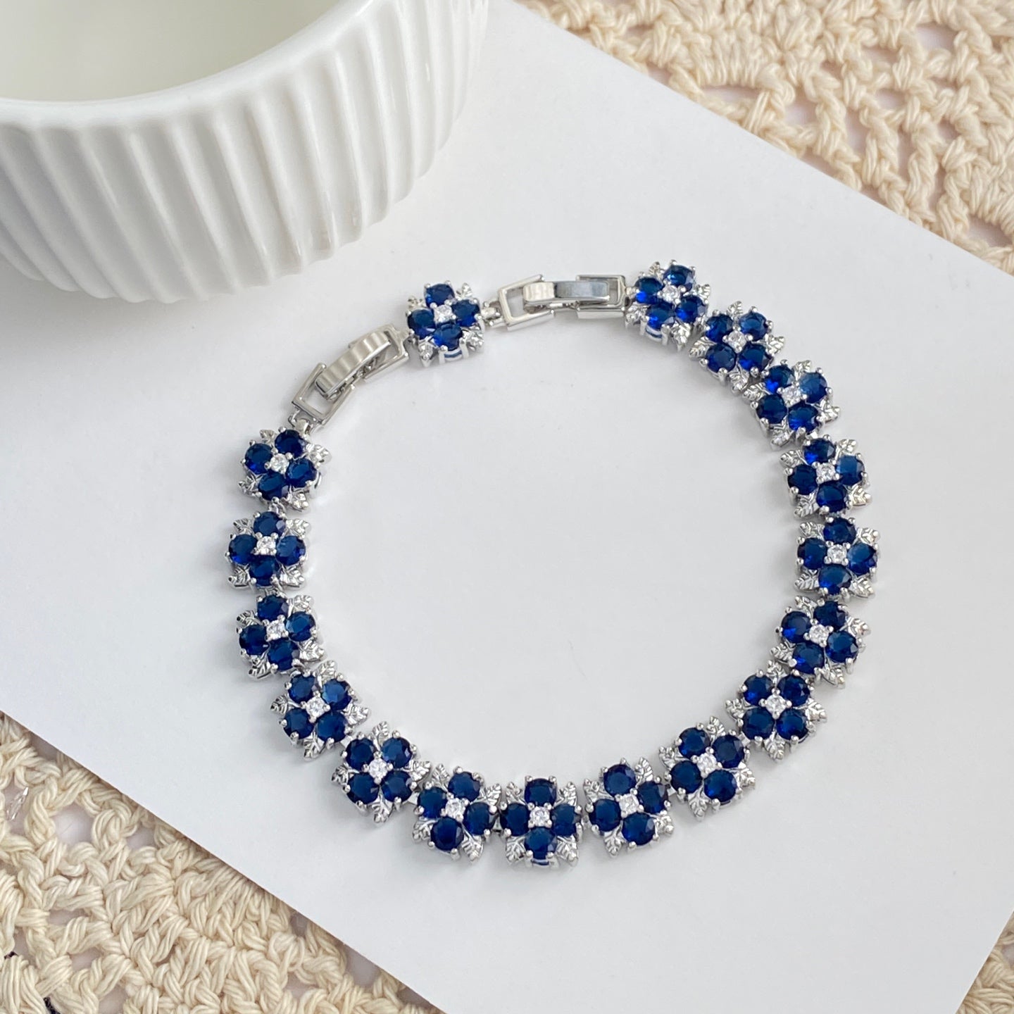 Sweet Style Fireworks Bracelets With Waterproof Non Tarnish Brass, Real Gold Plated Chain And Zircon Inlay