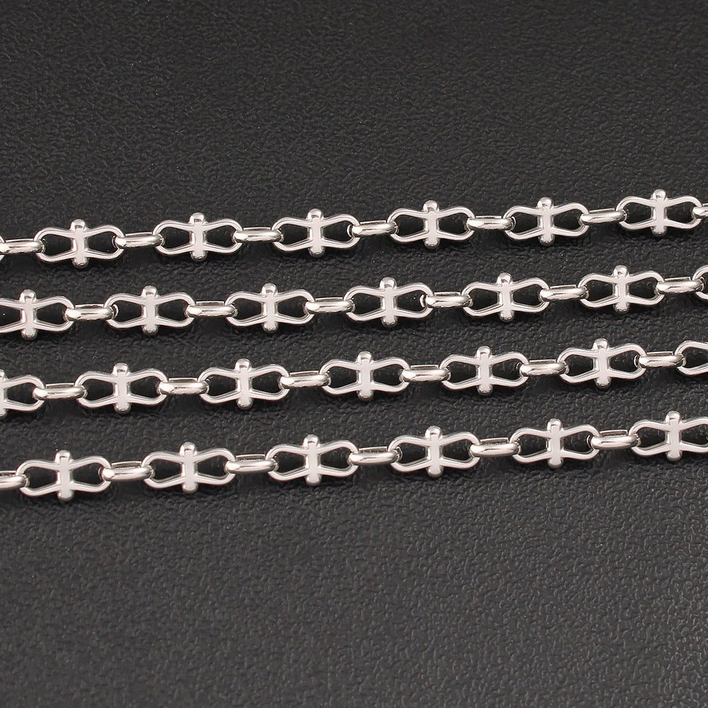 Butterfly Chain Necklace In 304 Stainless Steel With 0.03µm Coating Thickness, Handmade Chain For Adults