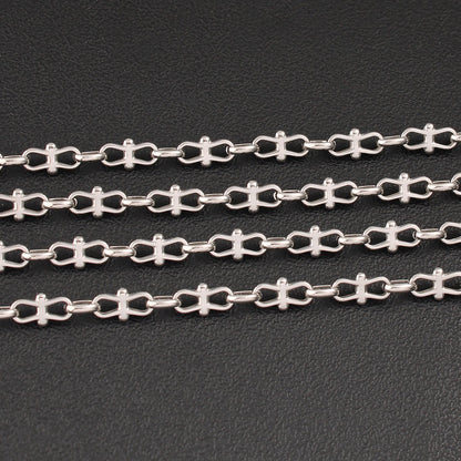 Butterfly Chain Necklace In 304 Stainless Steel With 0.03µm Coating Thickness, Handmade Chain For Adults
