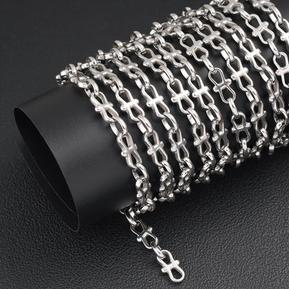 Butterfly Chain Necklace In 304 Stainless Steel With 0.03µm Coating Thickness, Handmade Chain For Adults