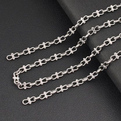 Butterfly Chain Necklace In 304 Stainless Steel With 0.03µm Coating Thickness, Handmade Chain For Adults