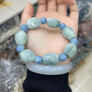 Single-strand Aquamarine Bracelet
