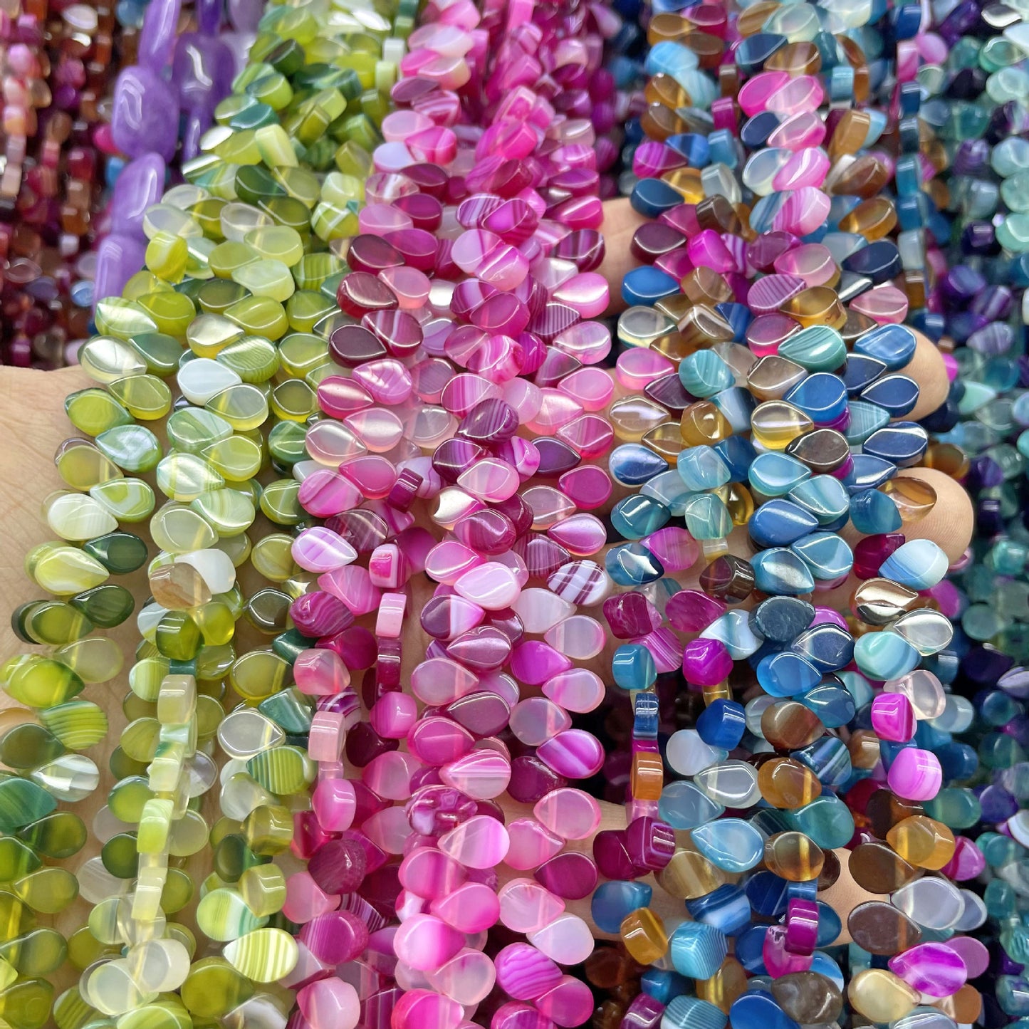 Natural Green Agate Totem Beads With 5mm Diameter, Featuring Precise Cutting Craft For Jewelry Making