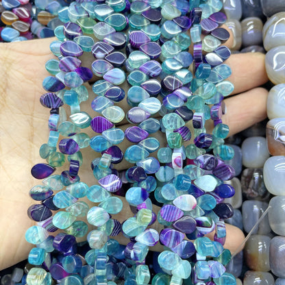 Natural Green Agate Totem Beads With 5mm Diameter, Featuring Precise Cutting Craft For Jewelry Making
