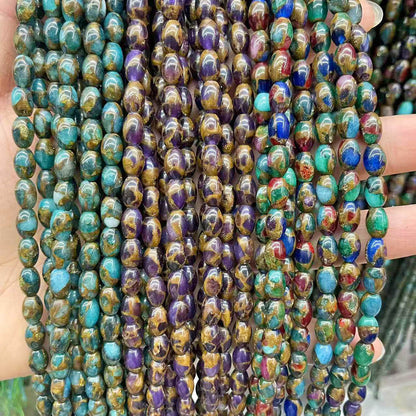 Crystal Beads For Jewelry Making, Diameter 6 Mm, Cloisonne Craft, Baroque Style, Available In Colour