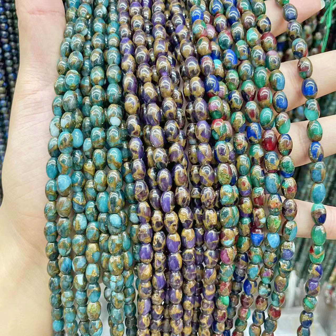 Crystal Beads For Jewelry Making, Diameter 6 Mm, Cloisonne Craft, Baroque Style, Available In Colour