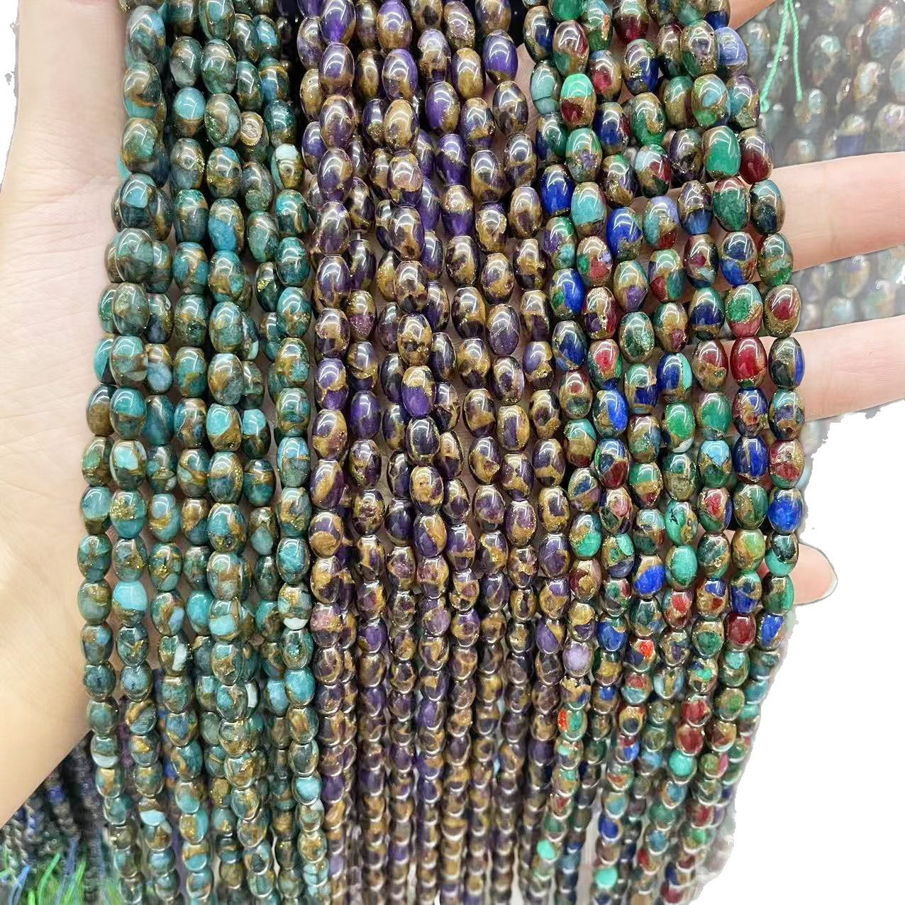 Crystal Beads For Jewelry Making, Diameter 6 Mm, Cloisonne Craft, Baroque Style, Available In Colour