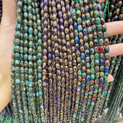 Crystal Beads For Jewelry Making, Diameter 6 Mm, Cloisonne Craft, Baroque Style, Available In Colour