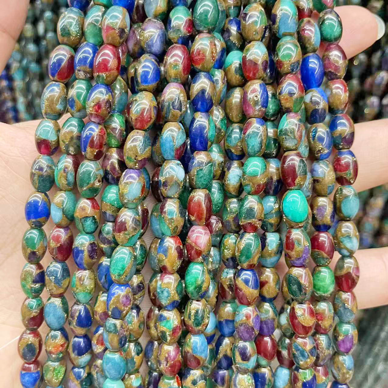 Crystal Beads For Jewelry Making, Diameter 6 Mm, Cloisonne Craft, Baroque Style, Available In Colour