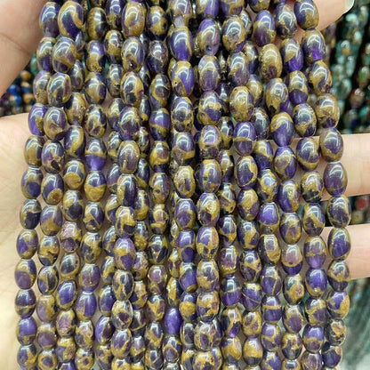Crystal Beads For Jewelry Making, Diameter 6 Mm, Cloisonne Craft, Baroque Style, Available In Colour
