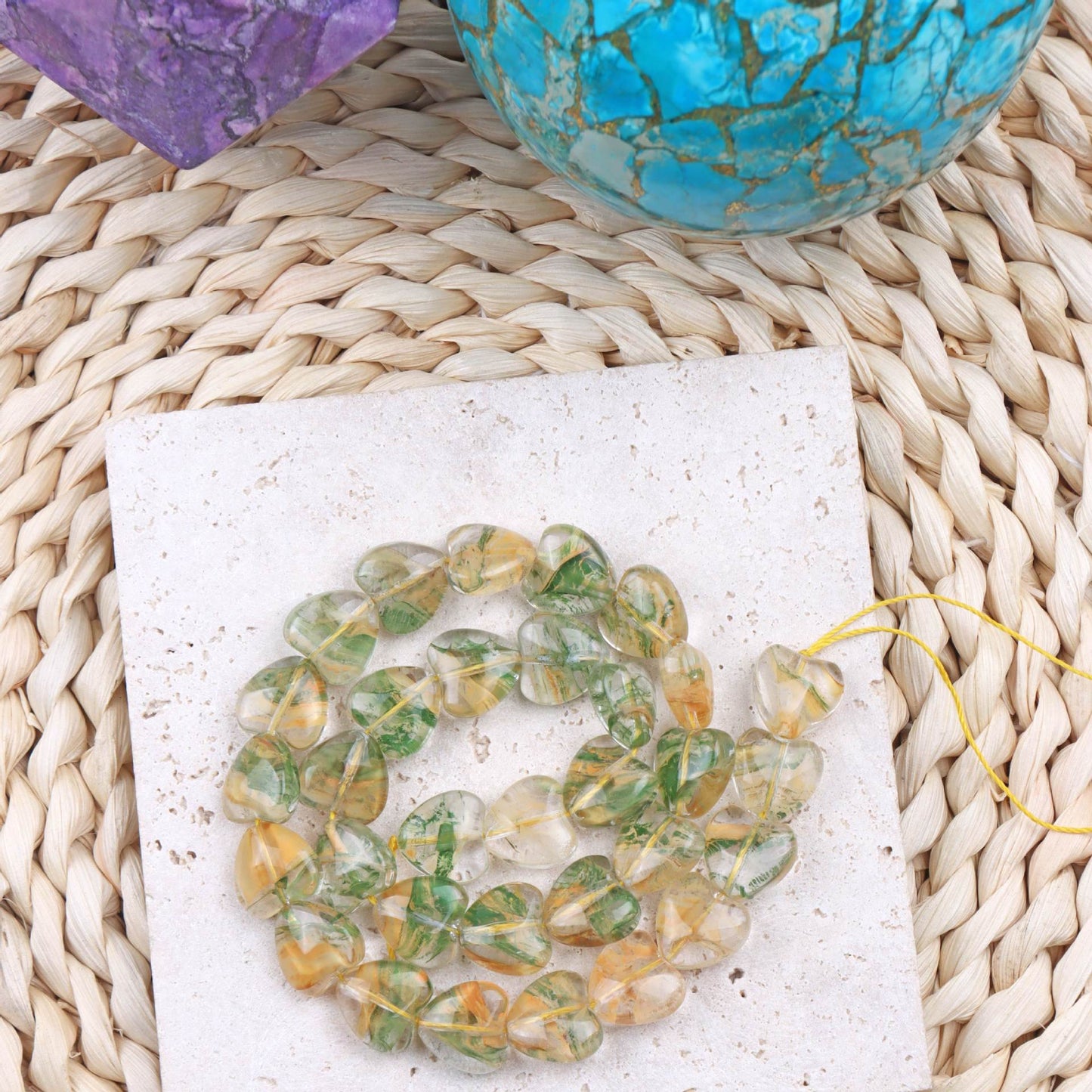 Geometric Crystal Beads For Jewelry Making, Handmade Craft In White, Perfect For DIY Accessories