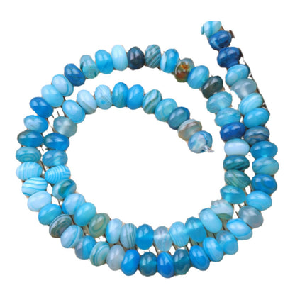 Handmade Natural Stone Beads With Crystal Inlay, Diameter 5mm For Jewelry Making
