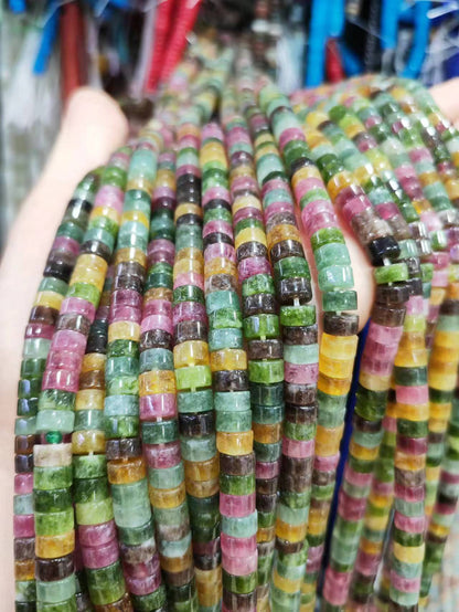 Handmade Tourmaline Natural Stone Beads With 3mm Diameter For Jewelry Making