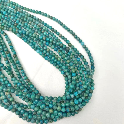 Natural Stone Beads For Jewelry Making With 4mm Diameter Featuring Cutting Craftsmanship In Blue Baroque Style
