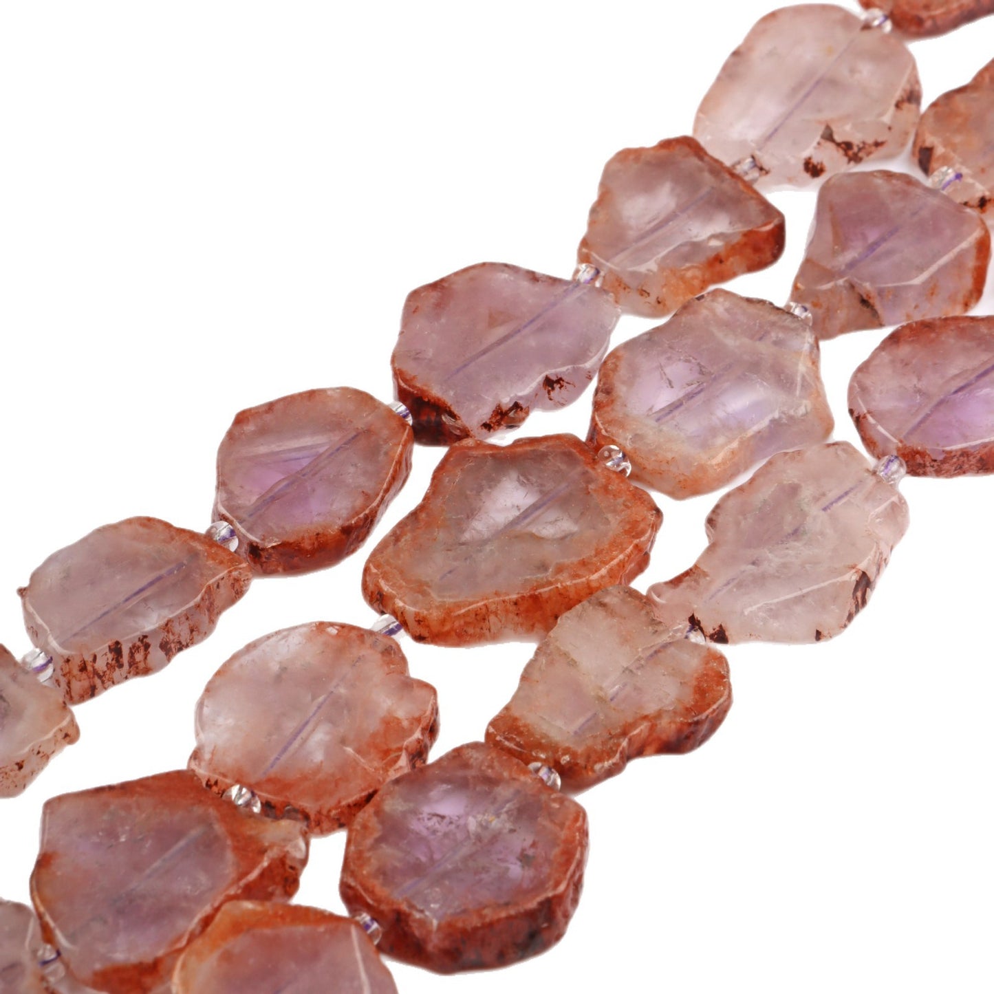 Handmade Amethyst Crystal Suncatcher Raw Material Featuring Natural Purple Crystal Beads