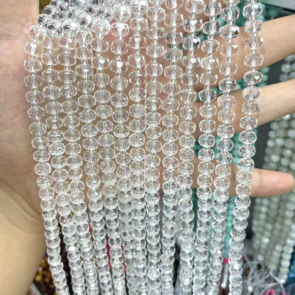 6 Mm Diameter Crystal Beads For Jewelry Making Featuring White Crystal Inlay And Precision Cutting