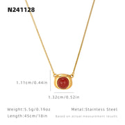 Gold| Ruby| Collarbone Chain