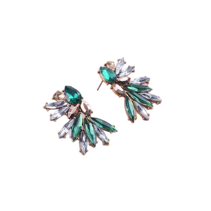 Simple Style Flowers Earrings For Unisex, Zinc Alloy With Electroplated Finish And 925 Sterling Silver Ear Pins