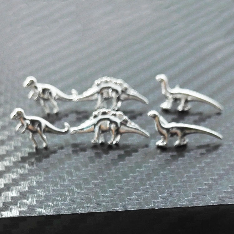 Sweet Silver Animal Earrings For Unisex, Electroplated Alloy With 304 Stainless Steel Ear Pins