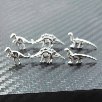 Sweet Silver Animal Earrings For Unisex, Electroplated Alloy With 304 Stainless Steel Ear Pins