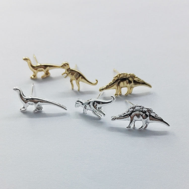 Sweet Silver Animal Earrings For Unisex, Electroplated Alloy With 304 Stainless Steel Ear Pins
