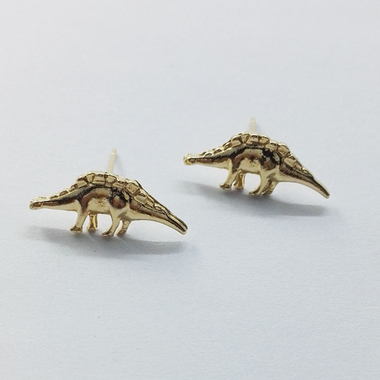 Sweet Silver Animal Earrings For Unisex, Electroplated Alloy With 304 Stainless Steel Ear Pins