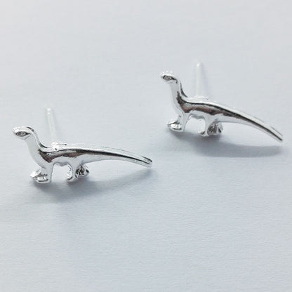 Sweet Silver Animal Earrings For Unisex, Electroplated Alloy With 304 Stainless Steel Ear Pins