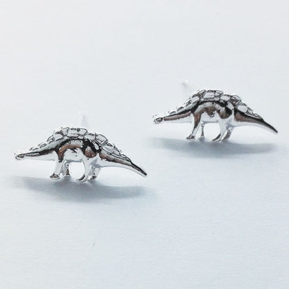Sweet Silver Animal Earrings For Unisex, Electroplated Alloy With 304 Stainless Steel Ear Pins