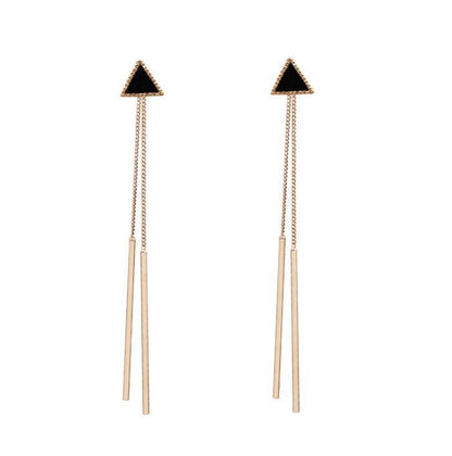 Silver Tassel Drop Earrings For Women In , Alloy Material With Electroplated Craft